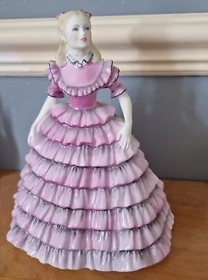 Coalport Bone China Lady Doll Figurine. First Dance. Ladies Of Fashion. • £35