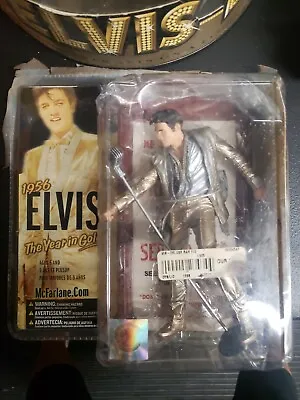 ELVIS 1956 THE YEAR IN GOLD FIGURE Autographed By Todd McFARLANE • $350