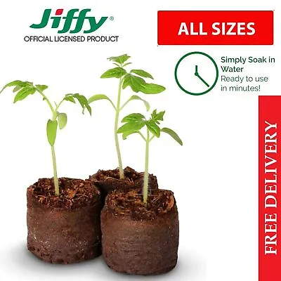 £2.99 • Buy Jiffy 7 Peat Pellets Propagation Compost Plug Seed Cuttings Hydroponic Organic
