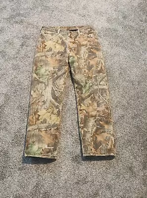 Wrangler Rugged Wear Pants Mens 34x30 Camo Fleece Lined Hunting Outdoors  • $22