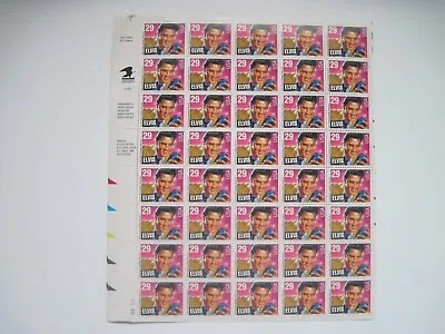 USPS Elvis Presley Stamps Rock & Roll 1993 ~ ( 2 ) Sheets Of 40 - 29 Cents READ • $25