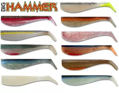 Big Hammer 5  Swimbaits Saltwater Freshwater Bass Fishing Lure Select Color 4 Ct • $7.49