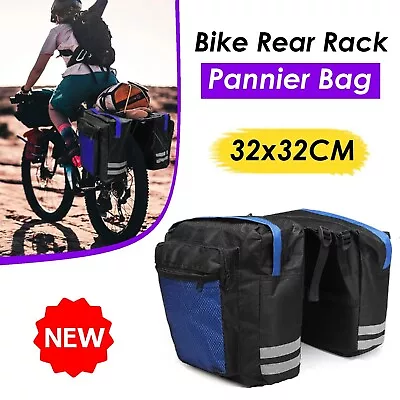 Waterproof Bike Bicycle Rear Rack Bag Pannier Bags Seat Saddle Carry Bag Carrier • $22.99