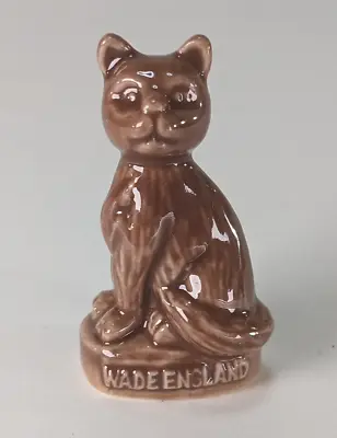 Red Rose Tea Wade Whimsies Figurine Brown Cat England • $4.83