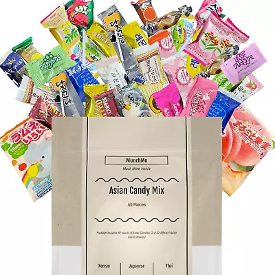 Asian Mystery Candy Mix 40 Count - 20 Different Korean Thai Japanese Candy Set • $21.88
