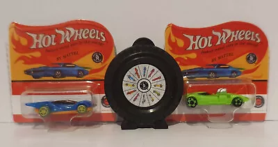 Micro Toy Box Collectable Miniatures - Hot Wheels Set  Blue Green Car Rally Case • £10
