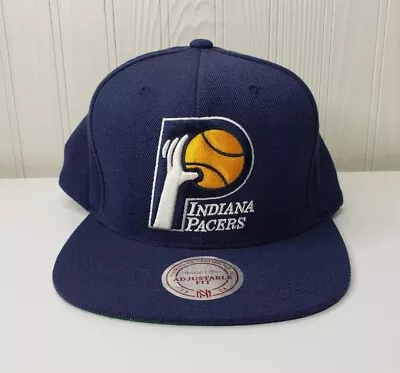 Indiana Pacers Mitchell Ness Snapback Hat Hardwood Classics NBA Basketball Cap • $16.99