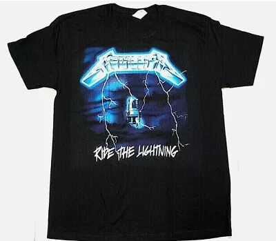 METALLICA T-shirt Ride The Lightning Heavy Metal Tee Men's Black New • $24