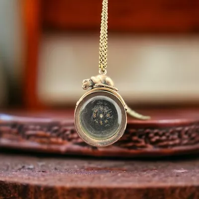 Antique Compass Pendant Necklace • $70