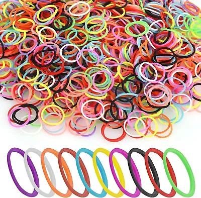 MINI HAIR ELASTICS Rubber Bands Braids Braiding Plaits Small Bands UK Fast Del • £2.99