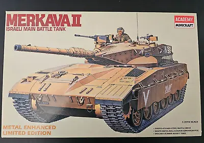 Academy Merkava Mk II Israeli Main Battle Tank #1351 1/35 Scale Model Kit • $19.99