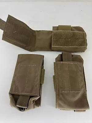 3 New! Z-bolt Lbt Usa Molle Desert Tan Mag Holder Belt Pouches Lot • $19.99