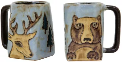 Mara Stoneware Mug - Bear/Deer 12 Oz. (511A5)   • $21.95