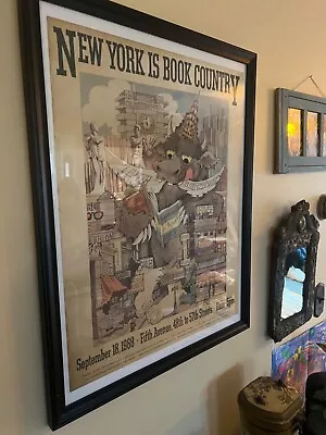 Vintage MAURICE SENDAK Signed New York Is Book Country Poster (20th Anniversary) • $700