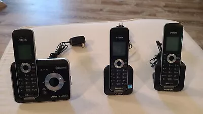VTech DS6421-3 1.9 GHz Three Handsets Single Line Cordless Phones With Base • $9.99