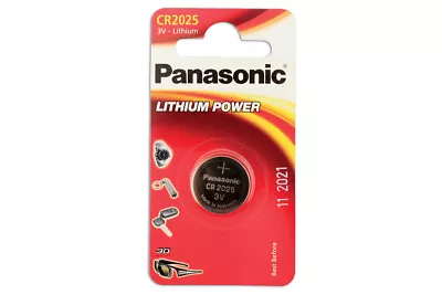 Connect Panasonic Coin Cell Battery CR2025 3V 1pc X 12 30662 • £23.87