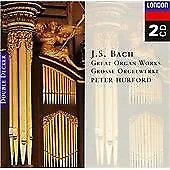 Johann Sebastian Bach : J.S. Bach: Great Organ Works (Peter Hurford) CD 2 Discs • £2.98