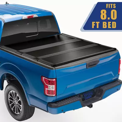 8FT FRP Hard Tri-Fold Tonneau Cover For 1999-2024 F250 F350 F450 Truck Bed • $498.88