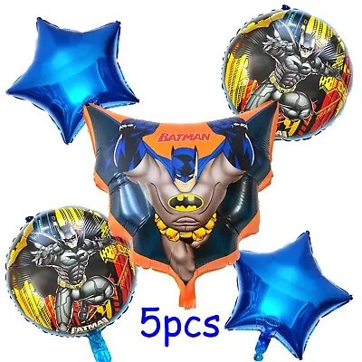 Batman Balloons 5pcs Justice League Superhero Decoration • $9.95