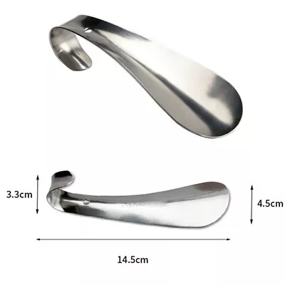 1Pc Professional Stainless Steel Silver Metal Shoe Horn Spoon Shoehorn 14_NN • $3.27