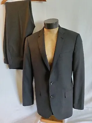 Men J. Crew Ludlow Loro Piana Solid Gray Two Button Suit 42L 36x33 Display 2011 • $359.99