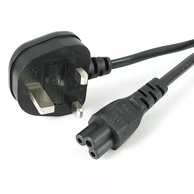 £6.90 • Buy Black C5 Power Cable Cloverleaf For LG TV  UK Lead 2m/6.5ft