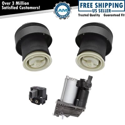 $405.41 • Buy Rear Air Suspension Spring Bag Compressor Valve Block Kit Set 4pc For X5 X6