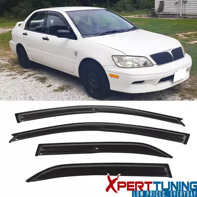 Fits 02-07 Mitsubishi Lancer Mugen Acrylic Window Visors Vent Deflector 4Pcs • $28.99