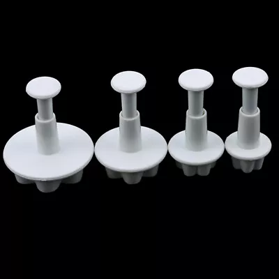 £3.41 • Buy Flower Shape Plastic Baking Mold Biscuit Cutter Fondant Pastry Plunger Decor SH