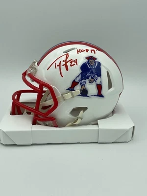 $59.99 • Buy Ty Law Signed New Patriots Throwback Mini Helmet COA Hologram HOF 19