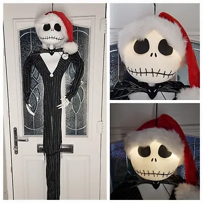 Jack Skellington Santa Hanging Light Up Figure Nightmare Before Christmas 6ft • £28.99