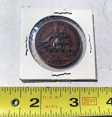 U.S. Frigate Constellation Coin Medal Token Made From Original 1797 US Navy Ship • $29.95