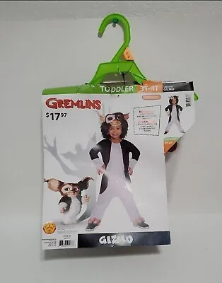 $13.99 • Buy Gremlins Gizmo Toddler 2 Pc Halloween Dress Up Cosplay Pretend Costume Sz 3T/4T