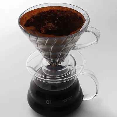 V60 Coffee Dripper Resin Coffee Filter Barista Brewing Coffee Funnel 1-4...b • $11.16