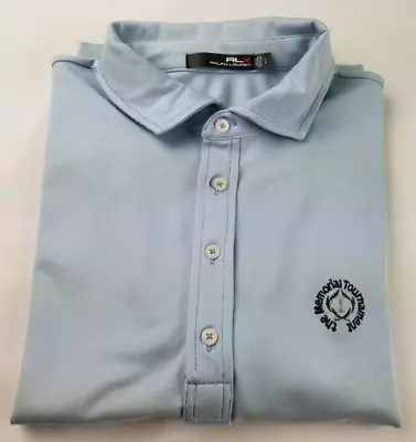 Ralph Lauren RLX Men`s Polo Shirt Muirfield Village Golf Club Wicking  Size L • $32.30
