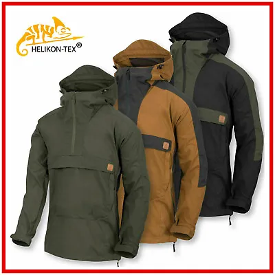 Mens Jacket Helikon ANORAK WOODSMAN Army Military Kangaroo Tactical Hooded Coat • $104