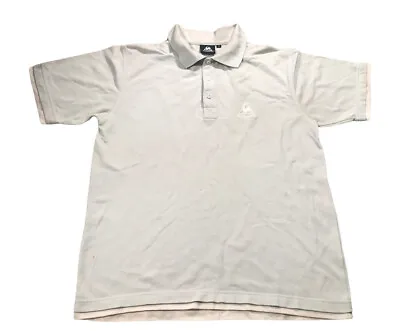 LE COQ SPORTIF Mens Medium Polo Shirt Blue 00s Short Sleeve Size M Vintage Logo • £2.99