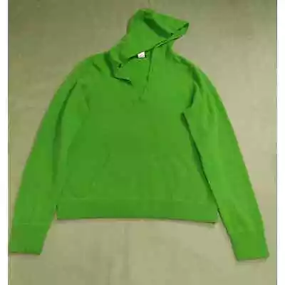 J.Crew Women's XL Super Soft Pullover Sweater Green Hooded Kangaroo Pocket • $18