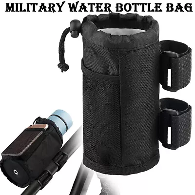 Cup Drink Holder Food Storage Waterproof Military Water Bottle Bag Bicycle • $11.53