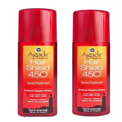 2 BOTTLES AGADIR Hair Shield 450 Spray Treatment  6.7 Oz • $33.99