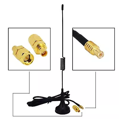 $13.99 • Buy New 1090Mhz Antenna Mcx Plug Connector 2.5Dbi Gains Ads-B Aerial With Magn