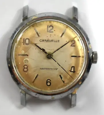 $16.99 • Buy Vintage 1963 M3 Caravelle Waterproof Hand Wind Mechanic Wrist Watch Runs Lot.ej