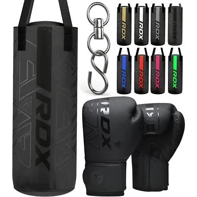 Hanging Punching Bag For Kids By RDX 2FT Leather Filled Punching Bag With Gloves • $64.99