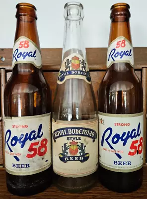 3 VTG DULUTH BEER BOTTLES 2 ROYAL 58 & 1 BOHEMIAN IRTP 12oz. BEER BOTTLES • $12.99