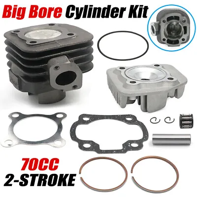 70cc Big Bore Cylinder 47mm For Yamaha Jog Minarelli Zuma Vino 2-stroke Scooters • $104.27