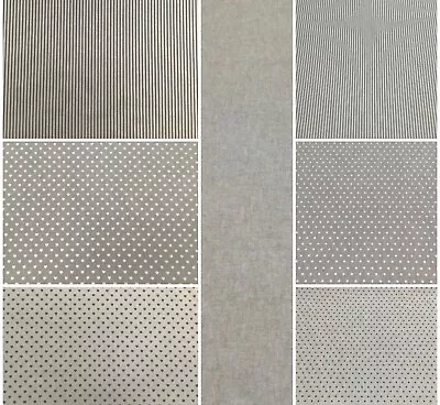 £1.50 • Buy Spots,Hearts,Stripe.Cotton Rich Linen Look Fabric.Curtain/Upholstery/Cushion