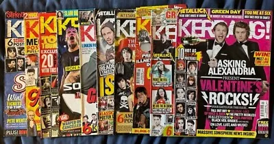 Kerrang Magazine 2014 X10 Limp Bizket My Chemical Romance Iron Maiden Gerard Way • £30