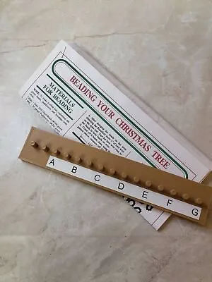 Westrim Beaded Miniature Christmas Tree Branch Looper And Instructions • $30