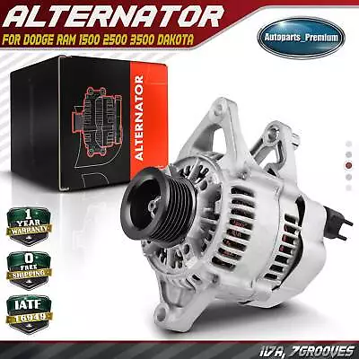 Alternator For Dodge Ram 1500 2500 3500 4000 Dakota Durango 12V 117A CW 7-Groove • $94.99