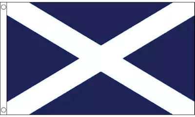 5ft X 3ft Scotland St Andrews Cross Saltire Navy Blue Scottish Polyester Flag • £7.49